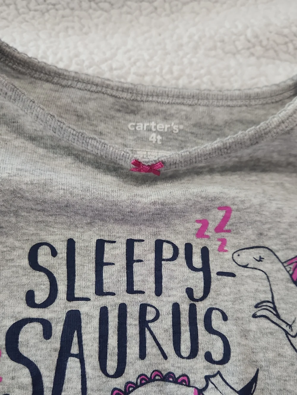 Carter's pajama bundle lot Dinosaurs 4T